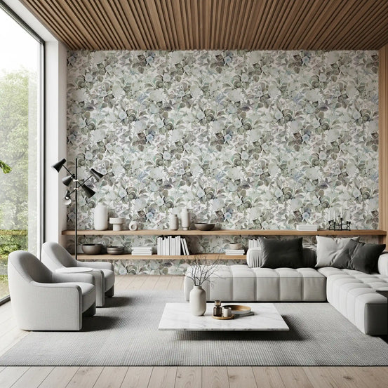 Vintage Botanical Rose Garden Wallpaper⁠