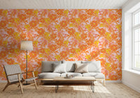 Sunset Orchard Botanical Blooms Wallpaper⁠