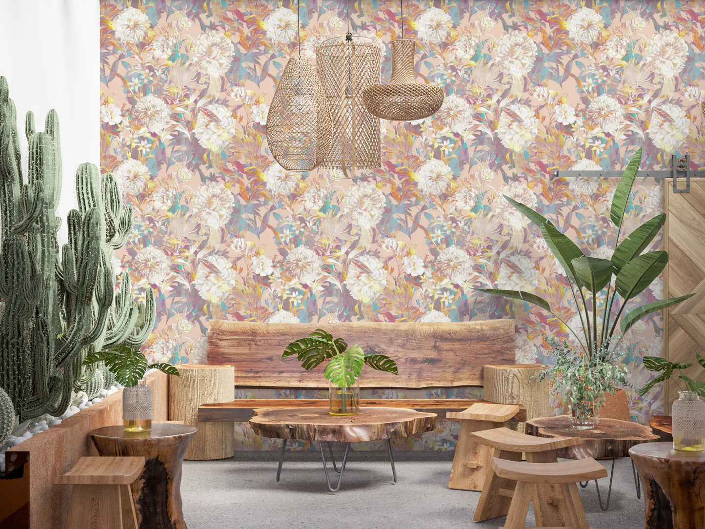 Ethereal Botanical Garden Wallpaper⁠