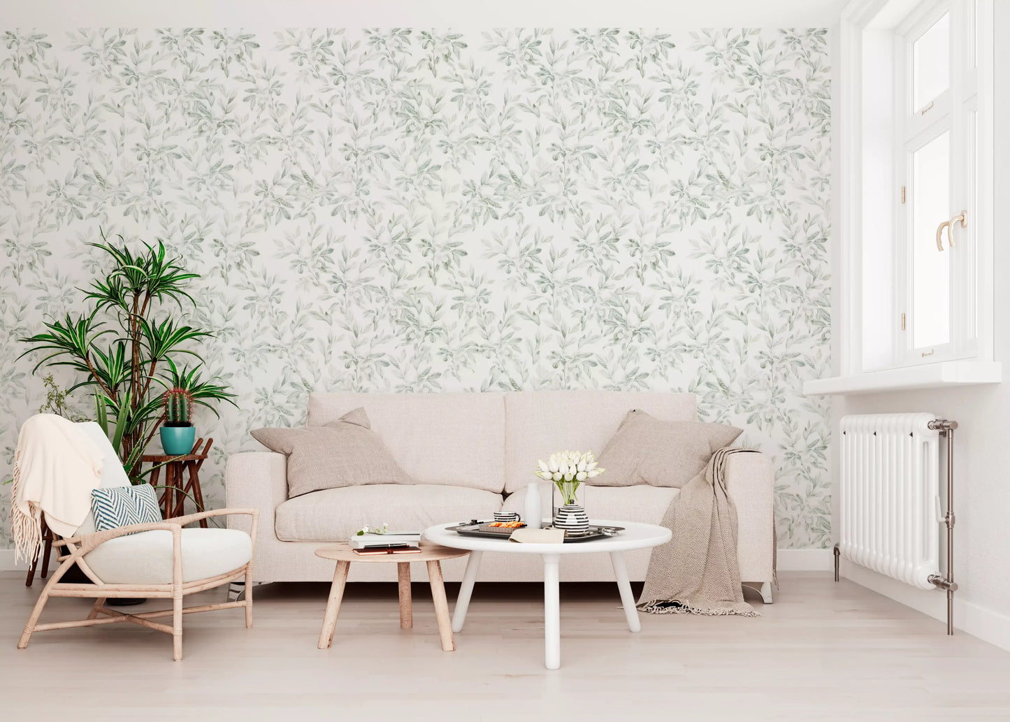 Ethereal Orchard Floral Wallpaper⁠
