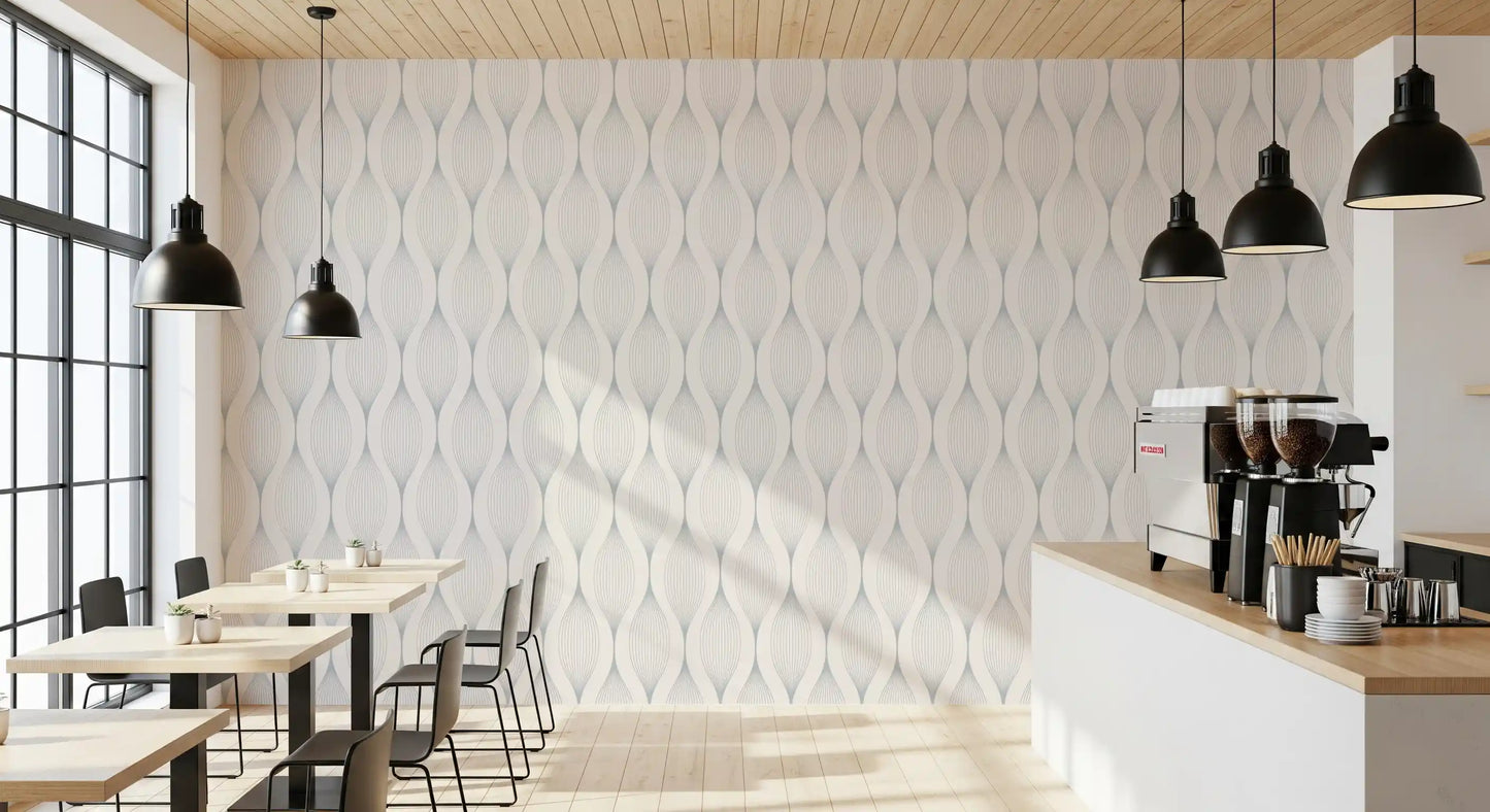 Minimalist Soft Gray Curves Wallpaper⁠