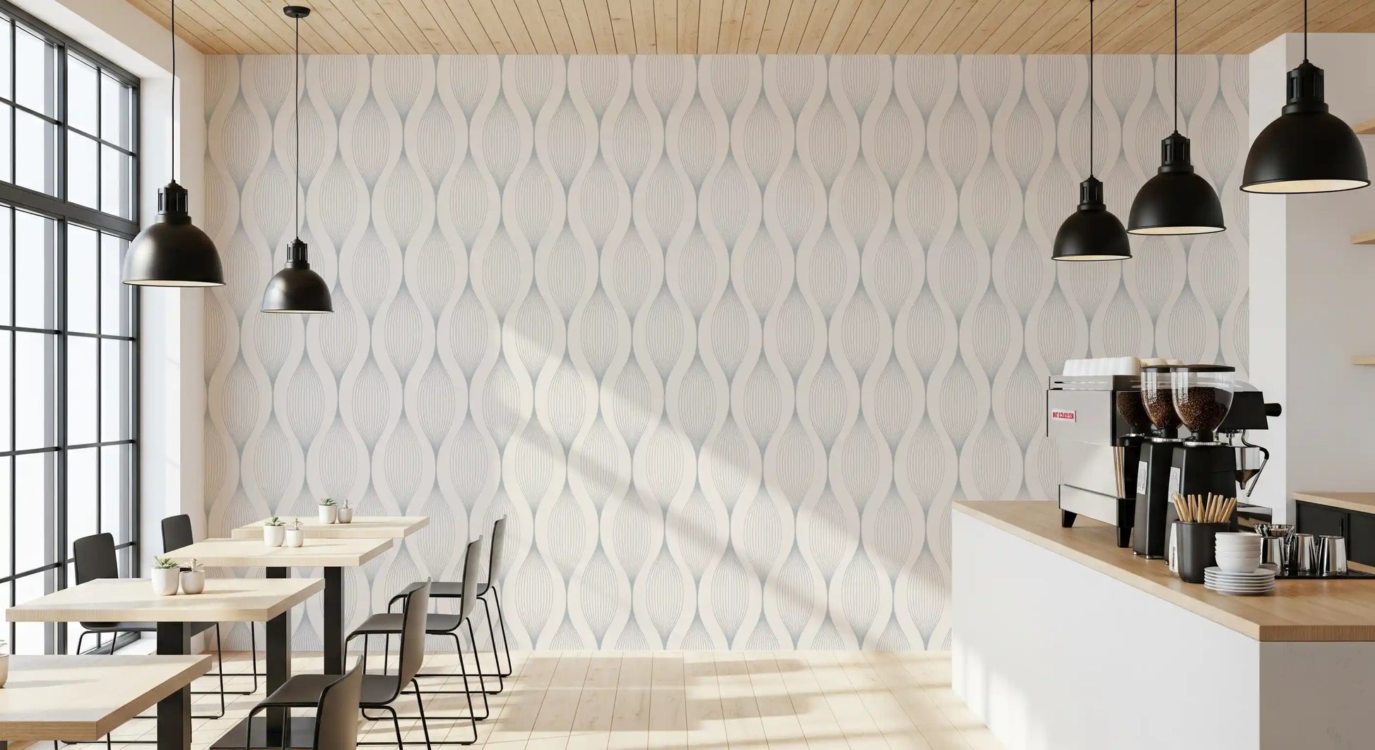 Minimalist Soft Gray Curves Wallpaper⁠