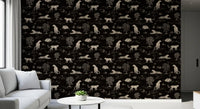 Leopard Sketch Savanna Wallpaper⁠