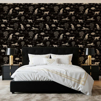 Leopard Sketch Savanna Wallpaper⁠