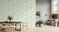 Ethereal Sage Leaf Trails Wallpaper⁠