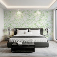 Ethereal Sage Leaf Trails Wallpaper⁠