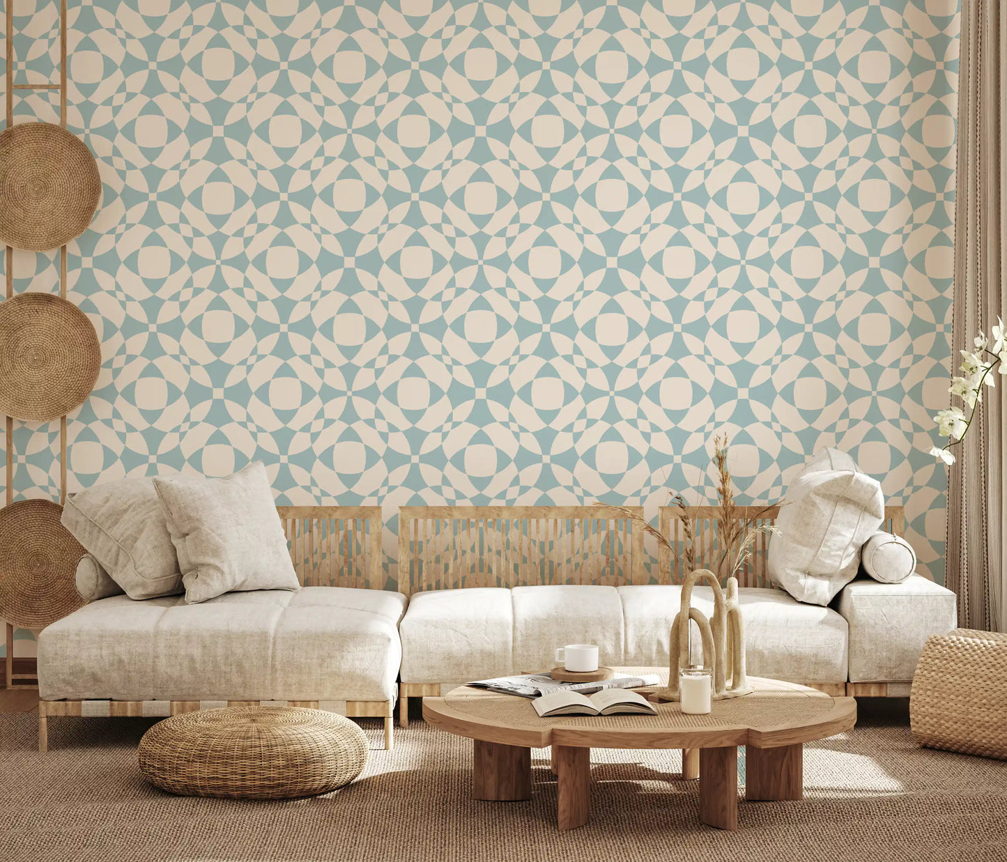 Interlocking Serenity Curves Wallpaper⁠