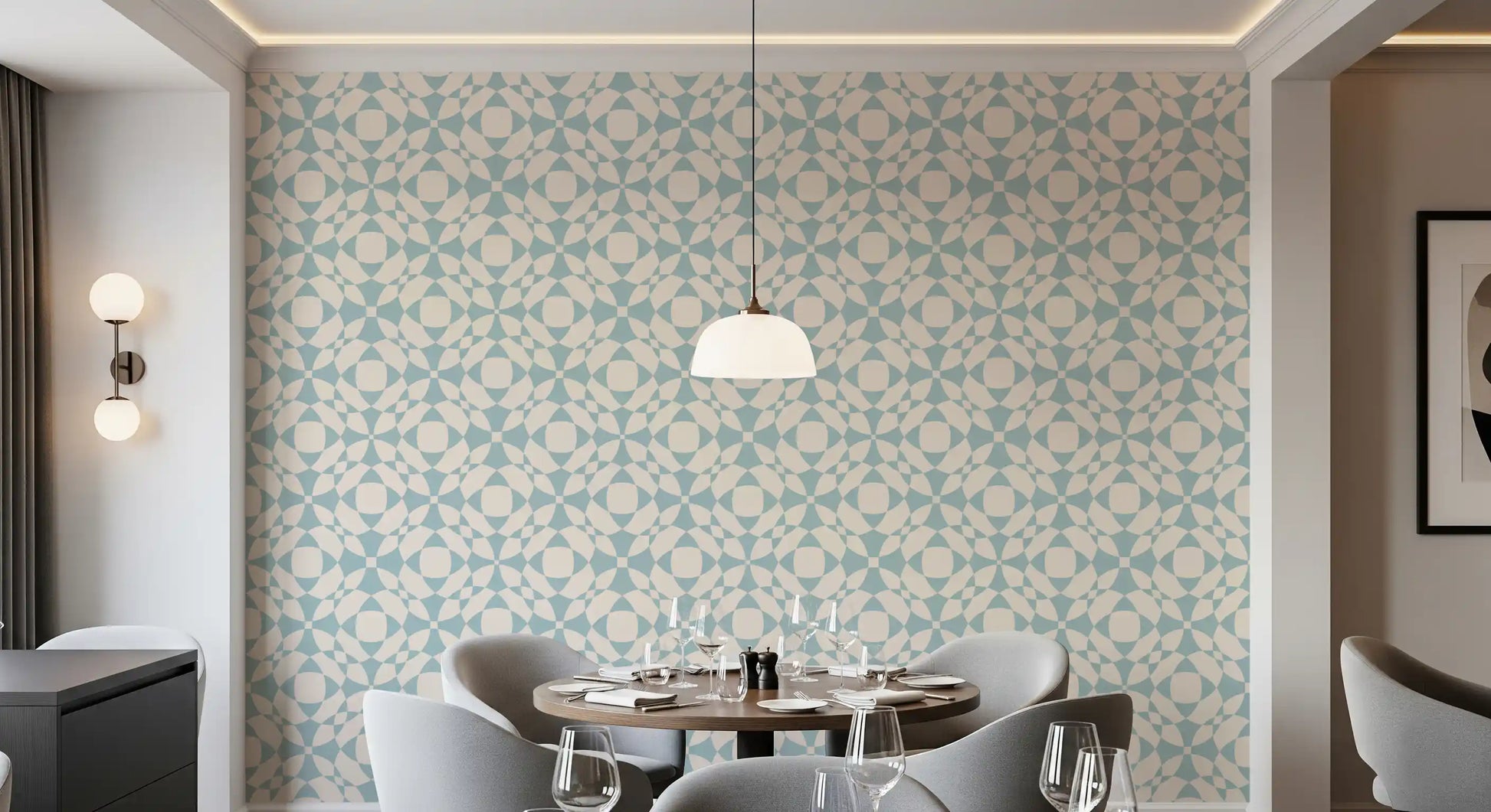 Interlocking Serenity Curves Wallpaper⁠