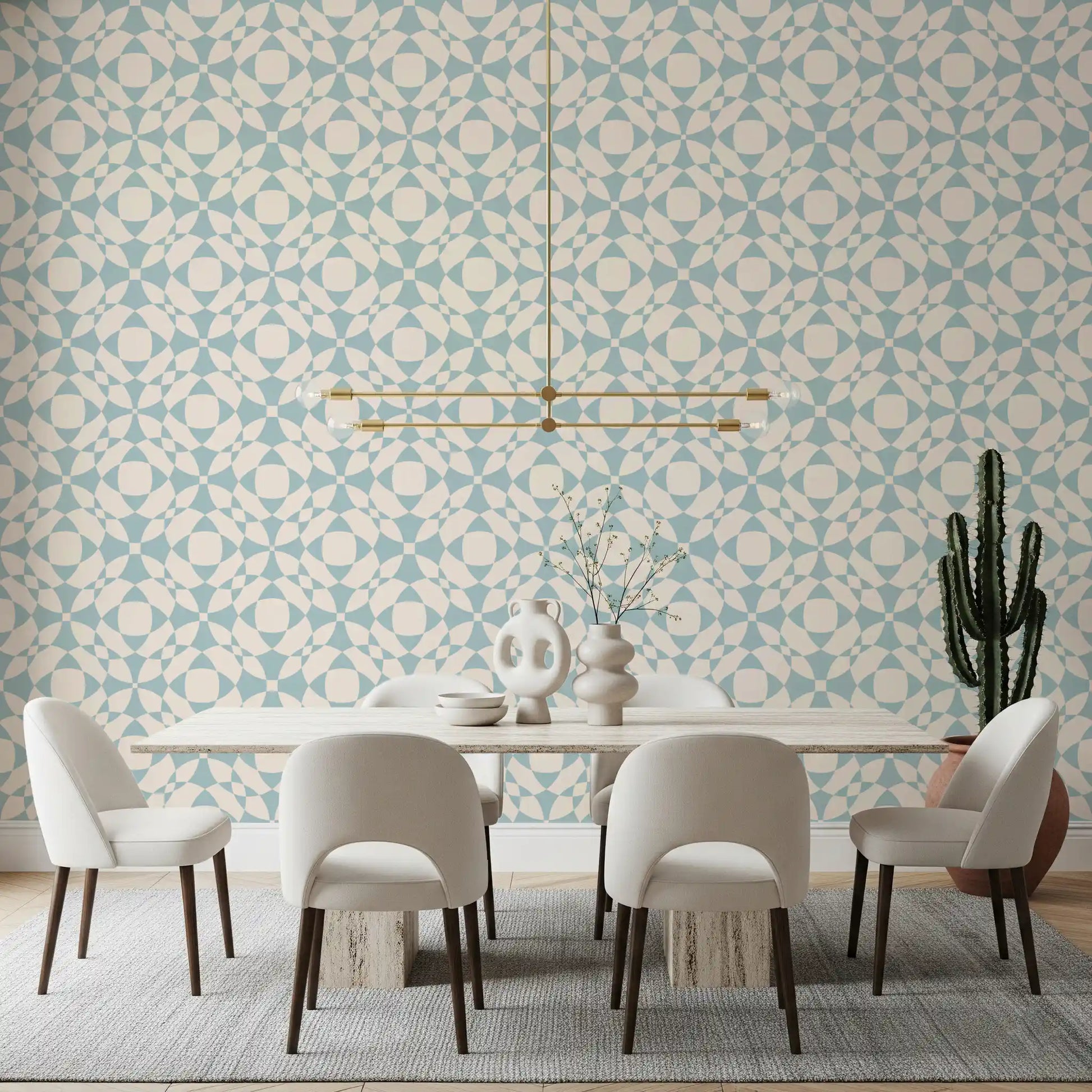 Interlocking Serenity Curves Wallpaper⁠