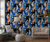 Abstract Painted Strokes Wallpaper⁠