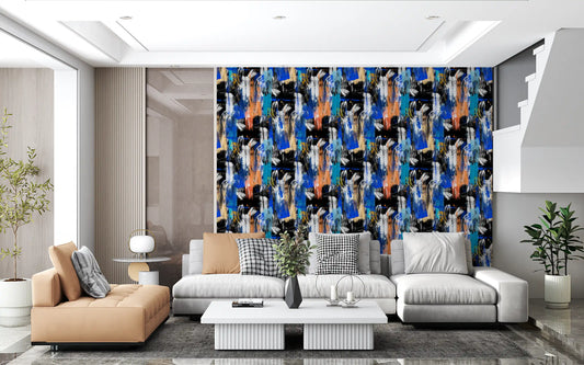 Abstract Painted Strokes Wallpaper⁠