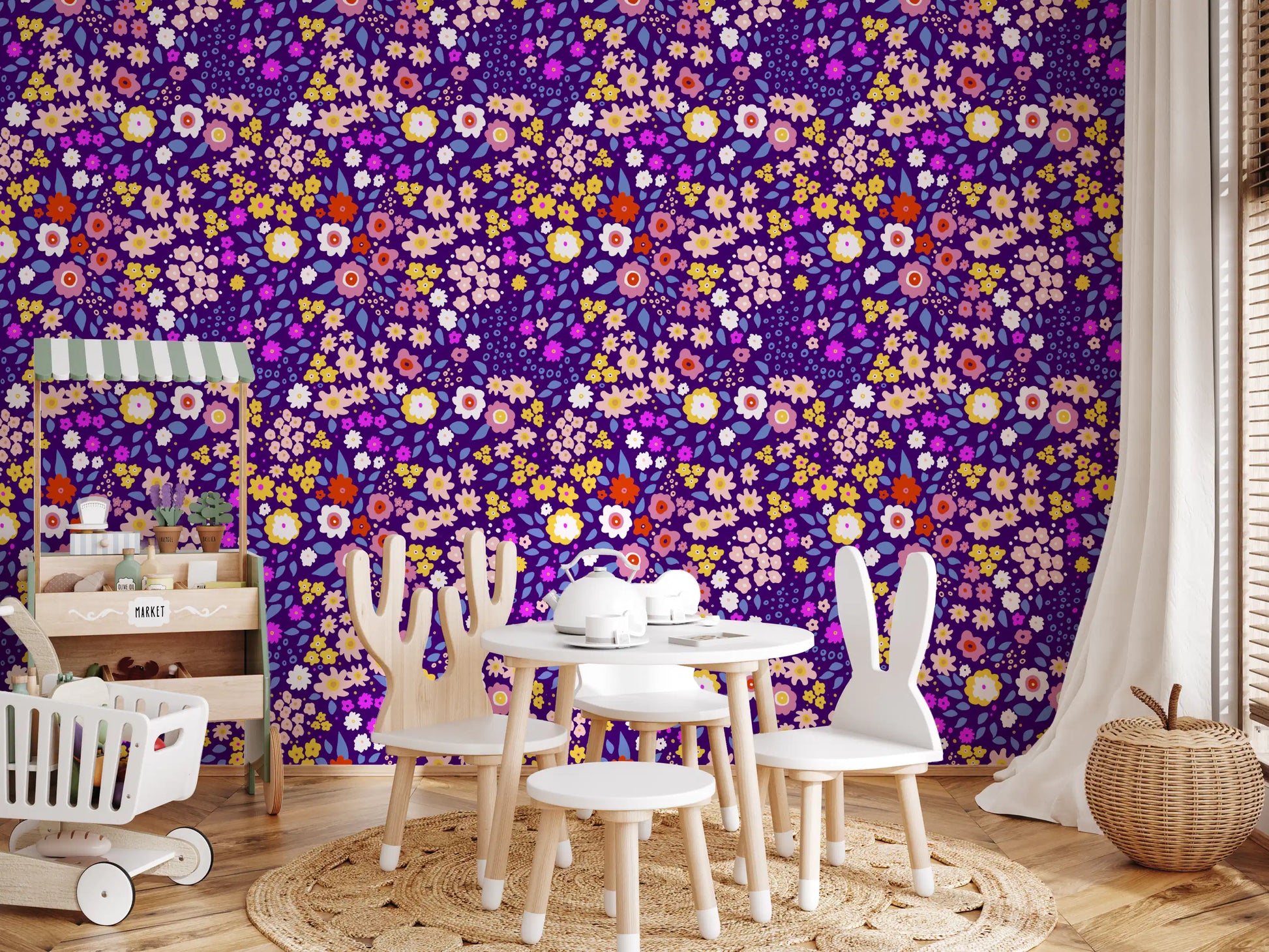Boho Whimsical Petals Wallpaper⁠
