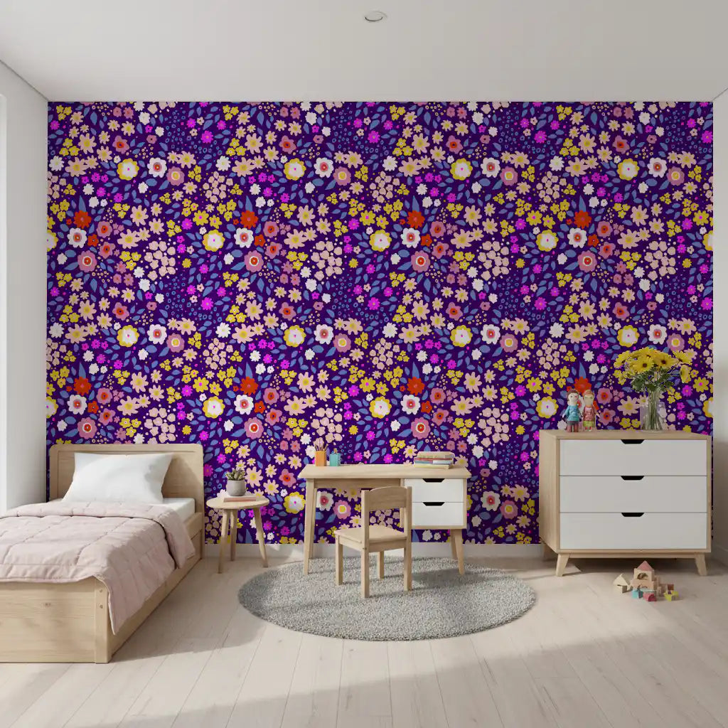 Boho Whimsical Petals Wallpaper⁠