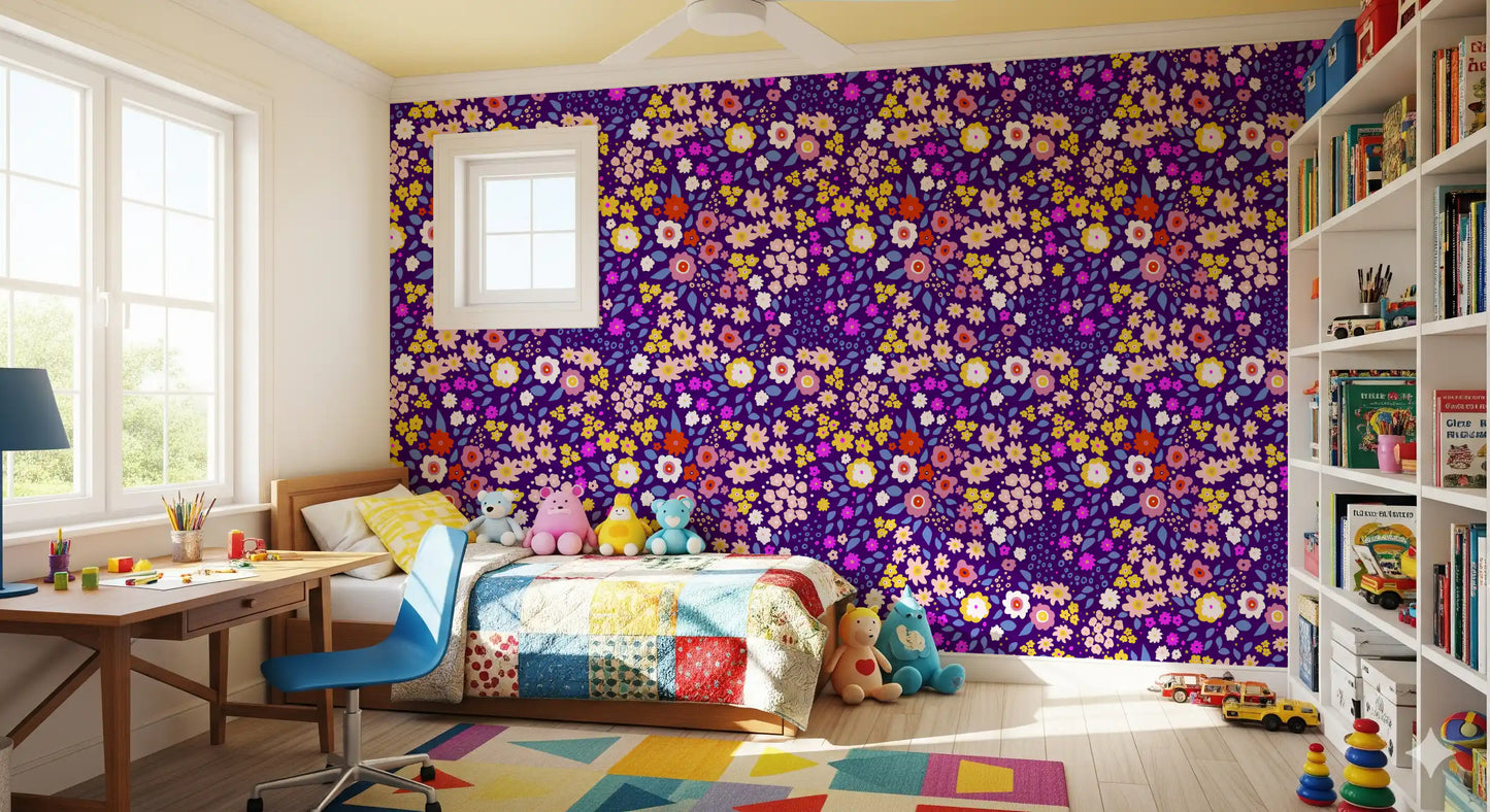 Boho Whimsical Petals Wallpaper⁠