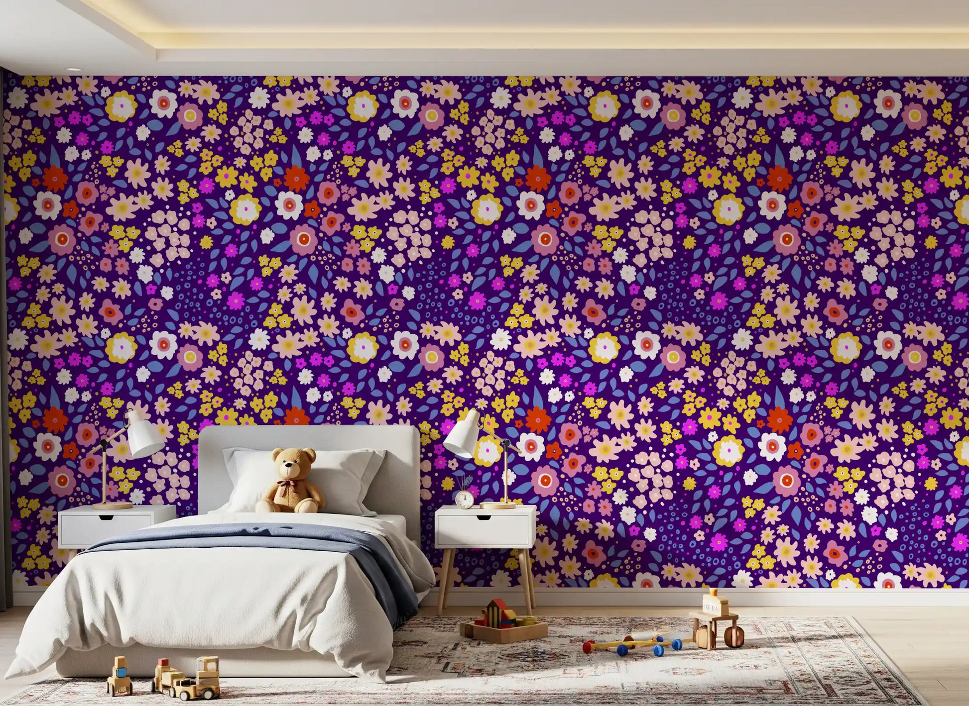 Boho Whimsical Petals Wallpaper⁠