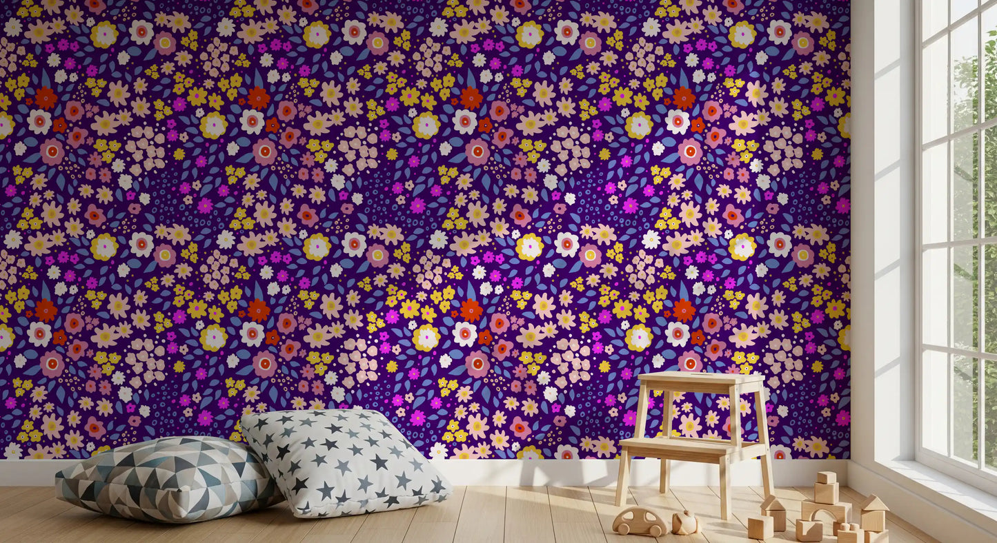 Boho Whimsical Petals Wallpaper⁠