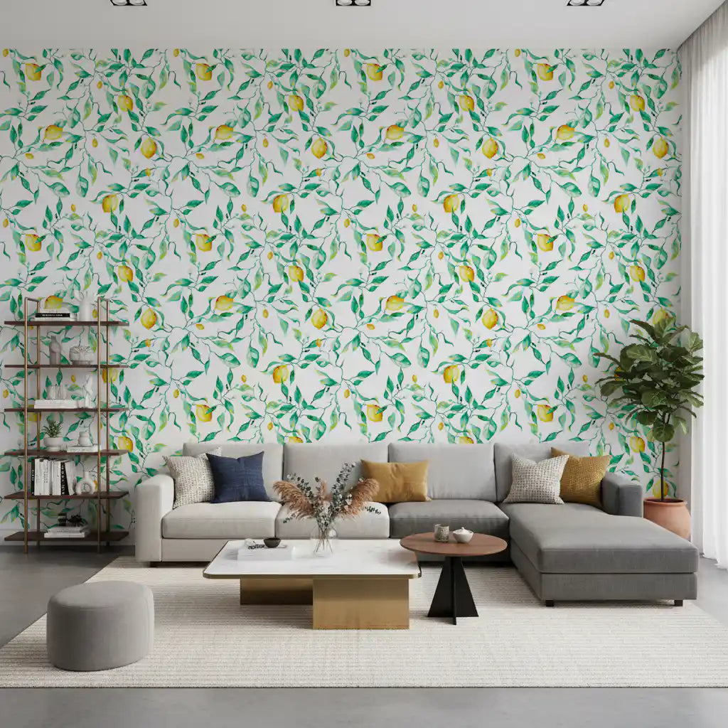 Mediterranean Citrus Grove Orchard Wallpaper⁠