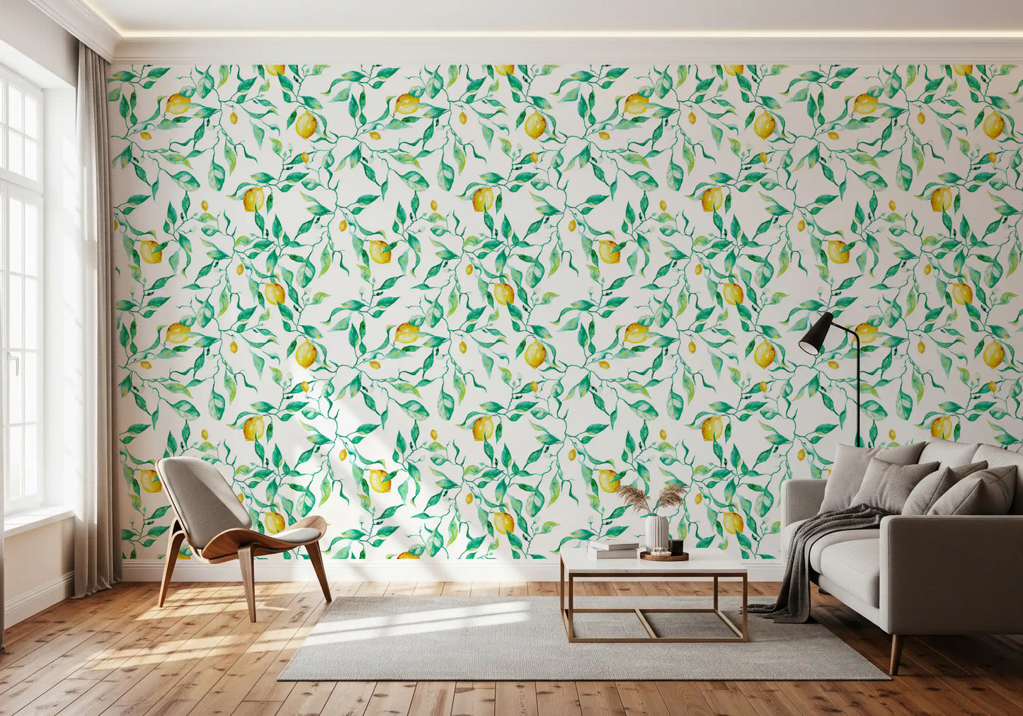 Mediterranean Citrus Grove Orchard Wallpaper⁠