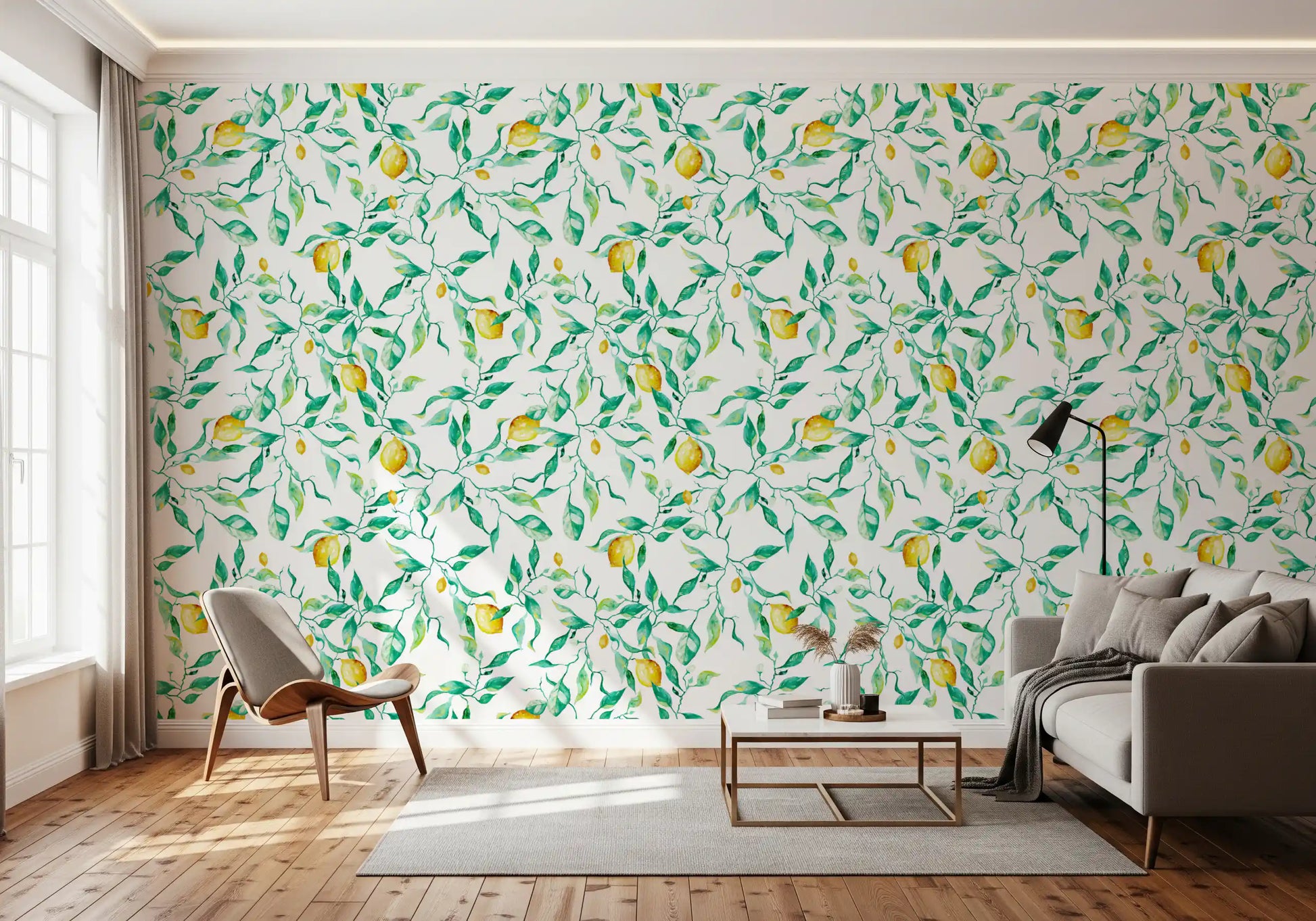 Mediterranean Citrus Grove Orchard Wallpaper⁠