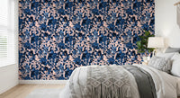 Indigo Grove Botanical Print Wallpaper⁠