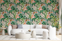 Vintage Botanical Garden Illustration Wallpaper⁠