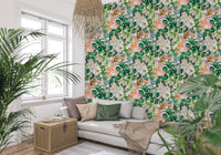 Vintage Botanical Garden Illustration Wallpaper⁠