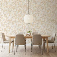 Minimalist Brushstroke Foliage Wallpaper⁠