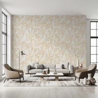 Minimalist Brushstroke Foliage Wallpaper⁠