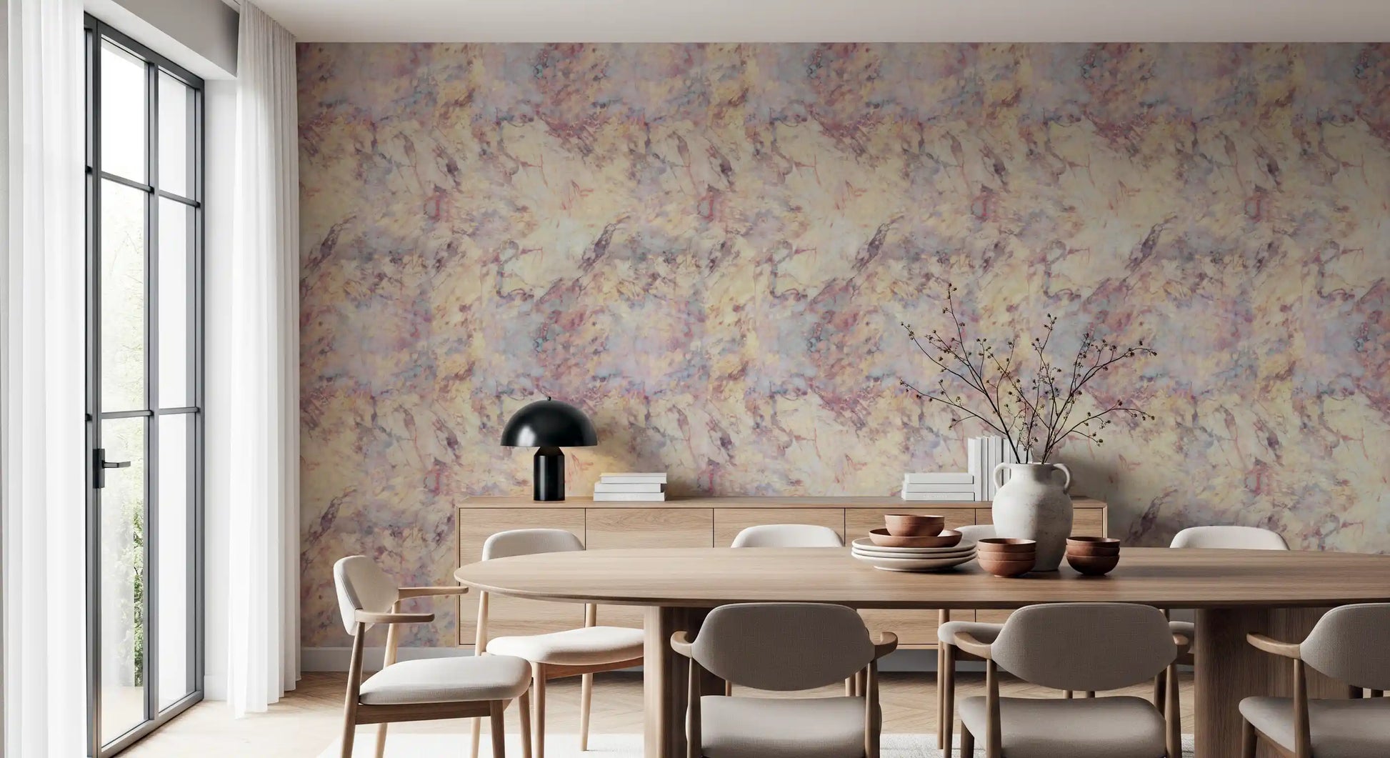 Modern Stone Vein Pattern Wallpaper⁠
