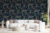 Nocturnal Meadow Pattern Wallpaper⁠