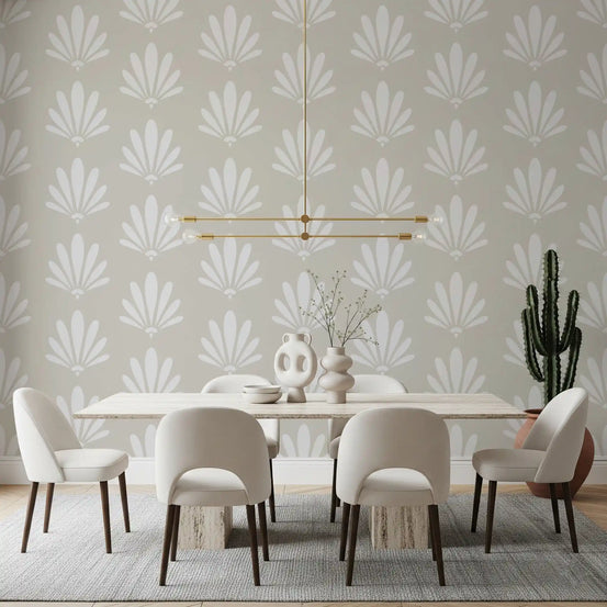 Minimalist Fan Pattern Wallpaper⁠