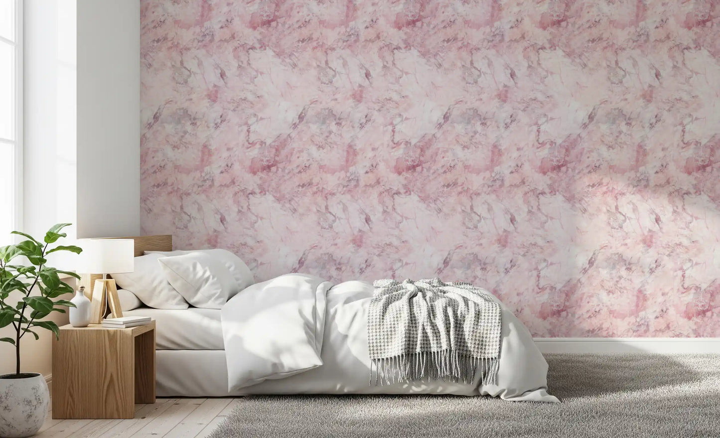 Blush Marble Stone Texture Wallpaper⁠