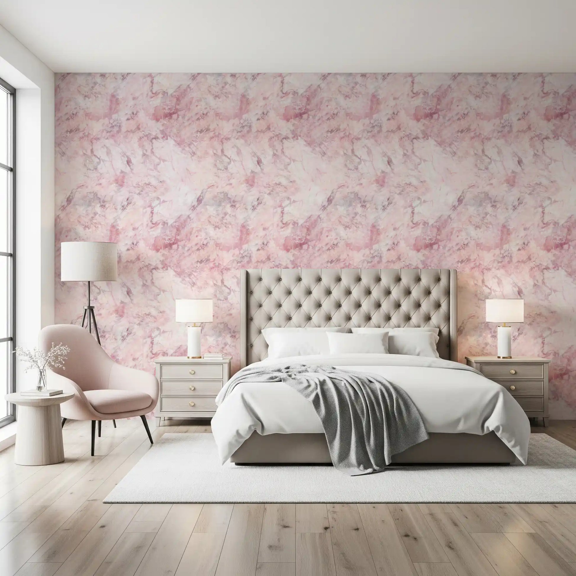 Blush Marble Stone Texture Wallpaper⁠