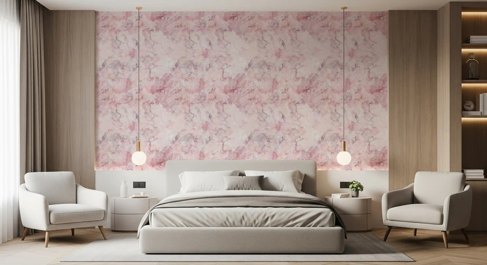 Blush Marble Stone Texture Wallpaper⁠