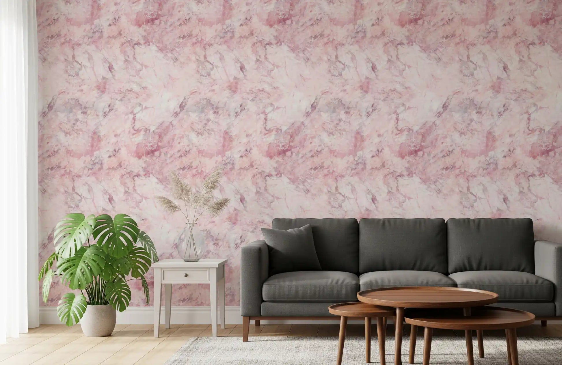 Blush Marble Stone Texture Wallpaper⁠