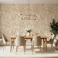 Rustic Botanical Line Art Wallpaper⁠