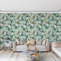 Vintage Botanical English Garden Flora Wallpaper⁠