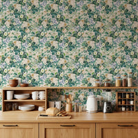 Vintage Botanical English Garden Flora Wallpaper⁠
