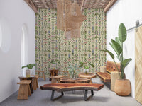 Heritage Field Flora Pistachio Wallpaper⁠