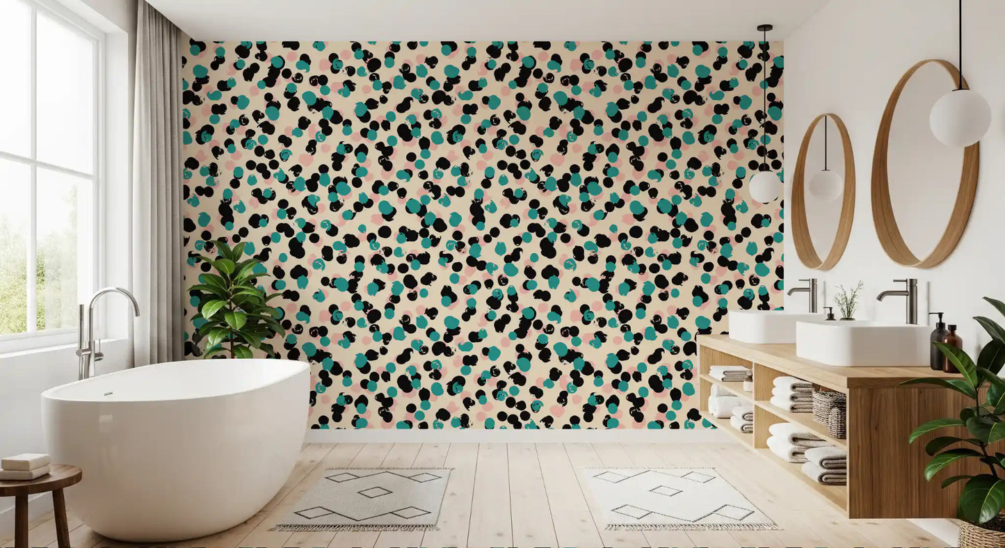 Textured Spotty Modern Pattern Wallpaper⁠