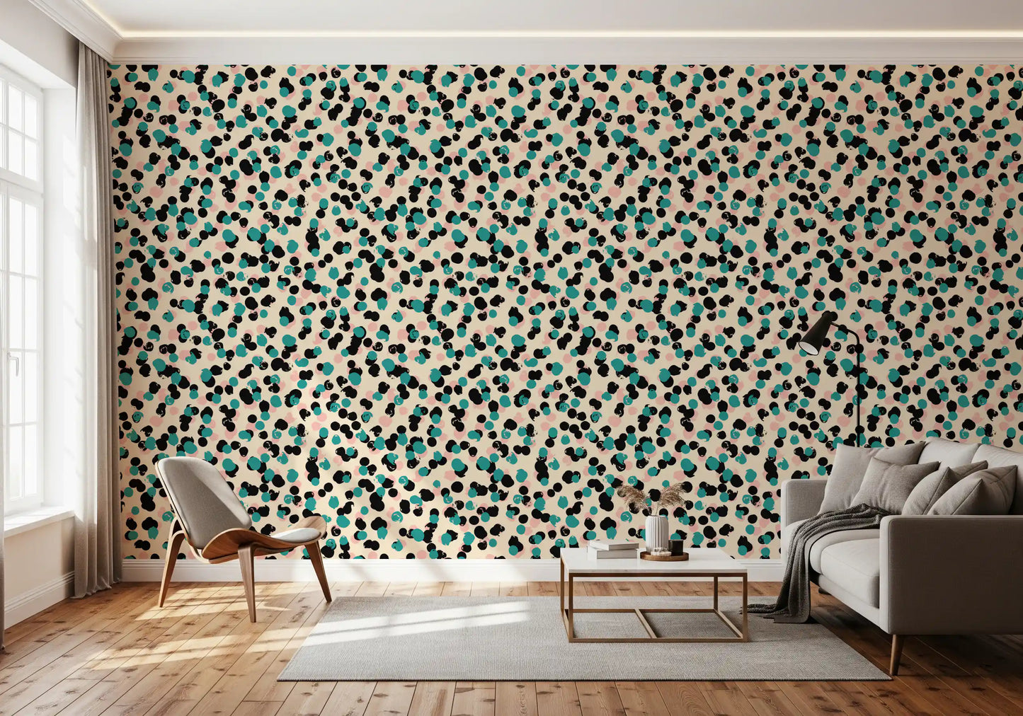 Textured Spotty Modern Pattern Wallpaper⁠