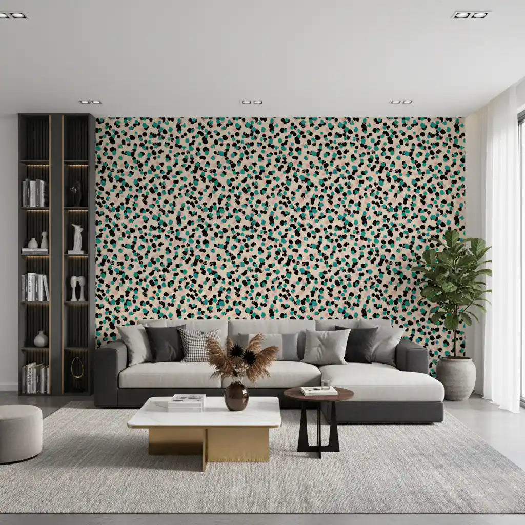 Textured Spotty Modern Pattern Wallpaper⁠