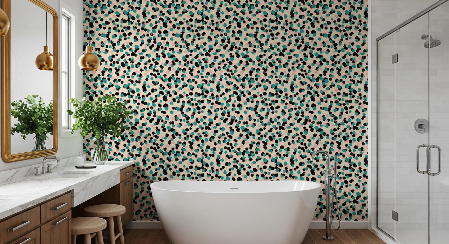 Textured Spotty Modern Pattern Wallpaper⁠
