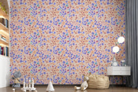 Cheerful Painted Meadow Bloom Wallpaper⁠