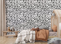 Abstract Monochrome Doodles Wallpaper⁠