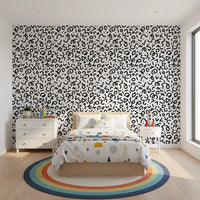 Abstract Monochrome Doodles Wallpaper⁠