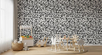 Abstract Monochrome Doodles Wallpaper⁠