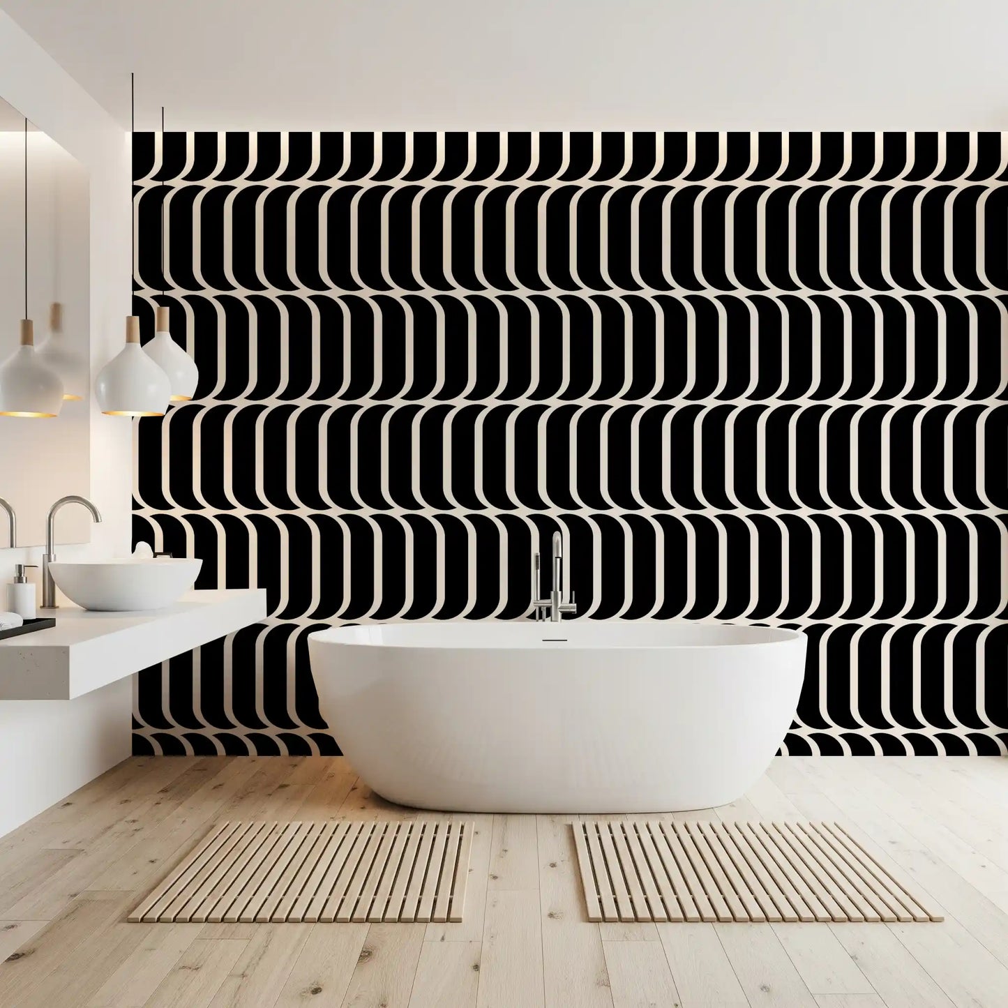 Minimalist Arch Geometric Wallpaper⁠