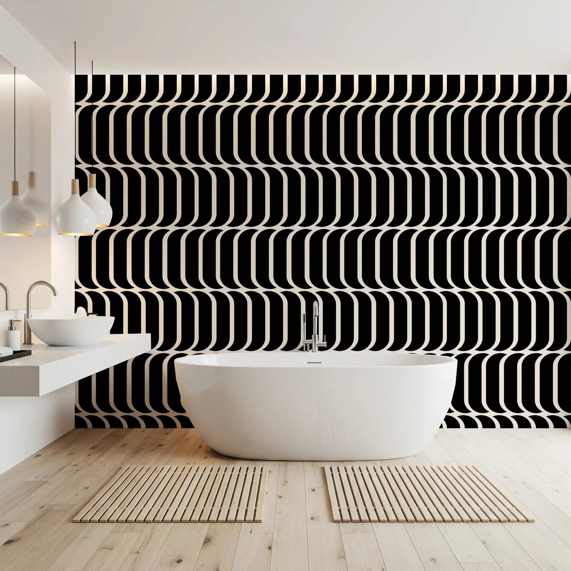 Minimalist Arch Geometric Wallpaper⁠