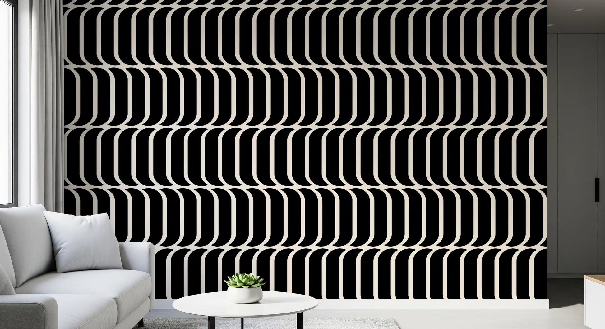 Minimalist Arch Geometric Wallpaper⁠
